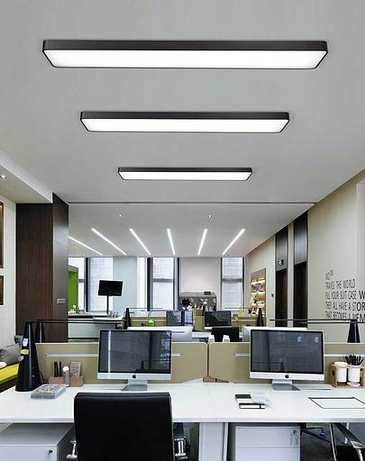 Светильник светодиодный led потолочный FAN 1200 мм черный ОПТ фото 3
