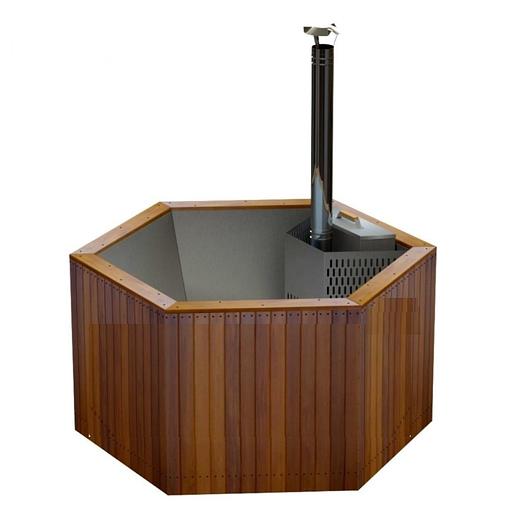 Банный чан «Фурако 1600» шестигранный на 3-4 человека, сталь 316L фото 1