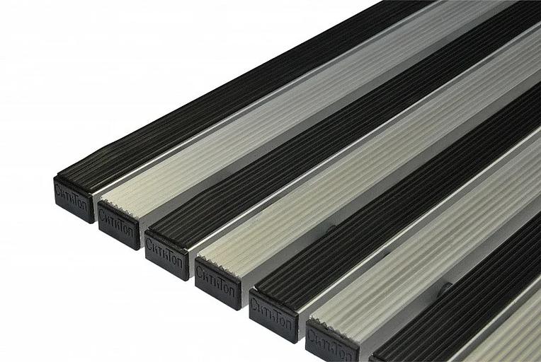 Придверная грязезащитная решётка «Сити Платинум + Резина» ОПТ фото 1