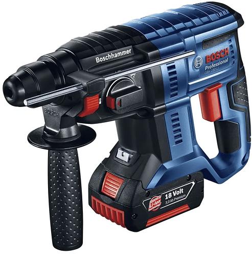 Перфоратор аккумуляторный Bosch GBH 180-LI 1 АКБ 4Ач, ЗУ, кейс фото 1