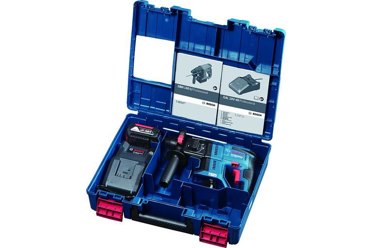 Перфоратор аккумуляторный Bosch GBH 180-LI 1 АКБ 4Ач, ЗУ, кейс фото 3