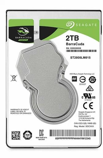 Жёсткий диск HDD Seagate 2000Gb 5400 rpm SATA 2.5 (ST2000LM015) ОПТ фото 1
