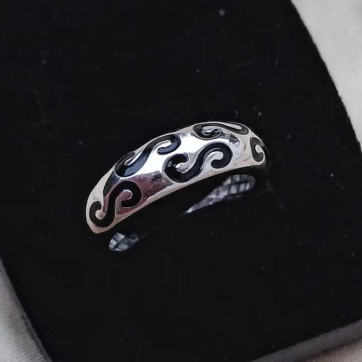 Комплект серебряный «Раушан» с национальным узором, серьги и кольцо, размер 19 фото 2