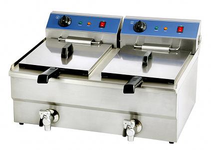 Фритюрница Kocateq BEF132V (2 ванны 13+13л) электрическая настольная фото 1