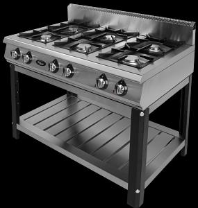 Плита газовая 6-ти горелочная Grill Master Ф6ПГ/800 (на подставке) фото 1