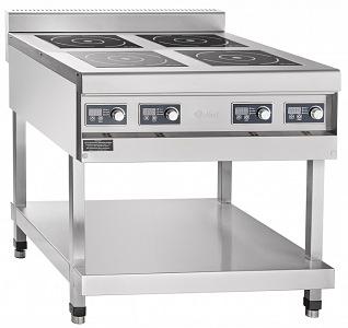 Плита индукционная Abat КИП-49П-5,0-01 арт.71000019983 нерж.сталь 4-х конфорочная фото 1