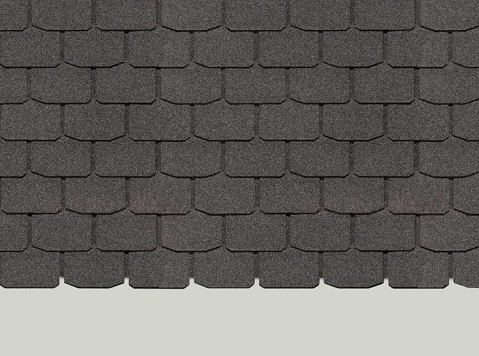 Гибкая черепица Döcke PIE Europa «Slate» серый опт фото 1