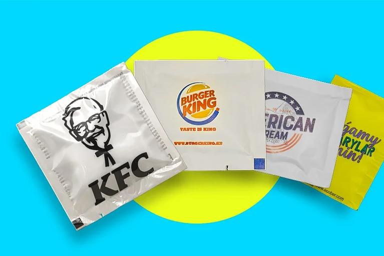 Влажные салфетки в индивидуальной упаковке размер 70х100 мм ОПТ фото 1