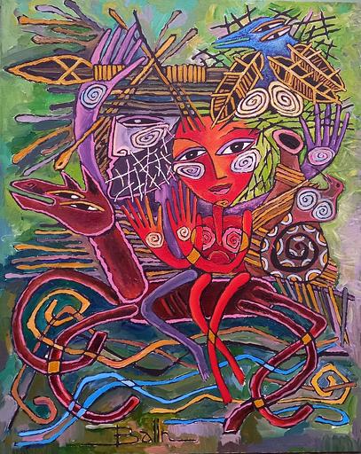 Картина холст/акрил 80х100 см ОПТ фото 1