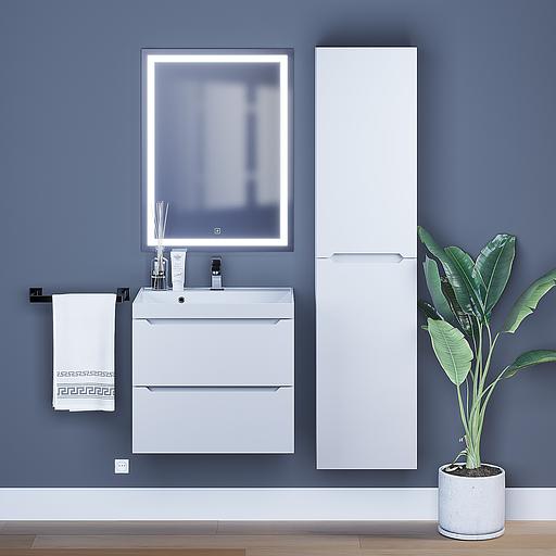 Тумба под раковину для ванной Uperwood Tanos 60 см, подвесная, белая матовая фото 8