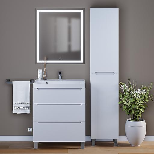 Тумба под раковину для ванной Uperwood Tanos 70 см, напольная, белая, 3 ящика фото 6