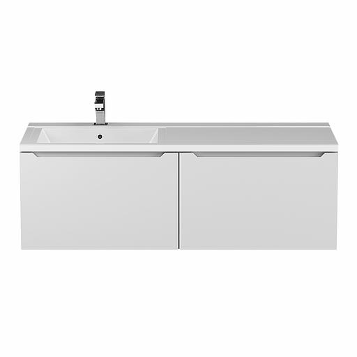 Тумба под раковину для ванной Uperwood Tanos 120 см, подвесная, левая, белый фото 5