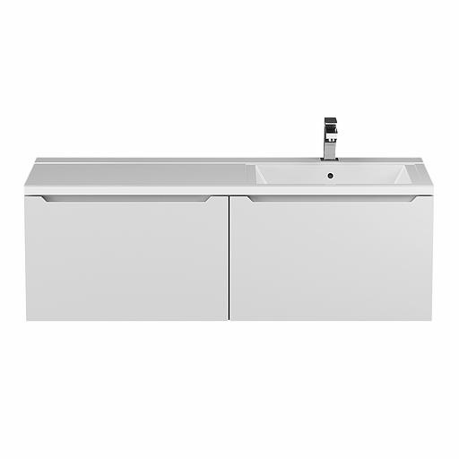 Тумба под раковину для ванной Uperwood Tanos 120 см, подвесная, правая, белый фото 5