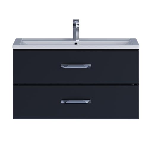 Тумба под раковину для ванной Uperwood Foster 90 см, подвесная, черная фото 8