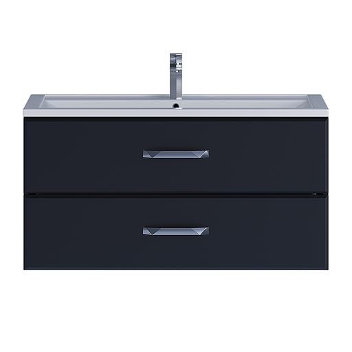 Тумба под раковину для ванной Uperwood Foster 100 см, подвесная, черная фото 8