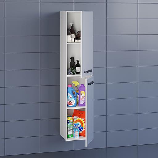 Пенал Uperwood Foster 36*30*160 см, подвесной, белый фото 3