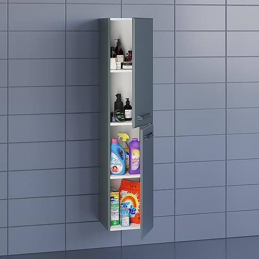 Пенал Uperwood Foster 36*30*160 см, подвесной, серый графит фото 3