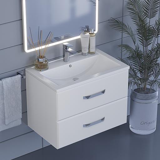Раковина для ванной комнаты Uperwood Foster 70 см, прямоугольная фото 2