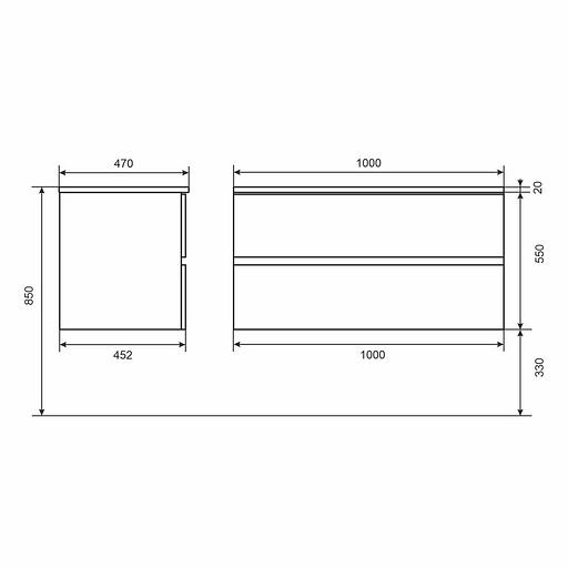 Тумба под раковину для ванной Uperwood Barsa 100 см, подвесная, белая/дуб сонома фото 7