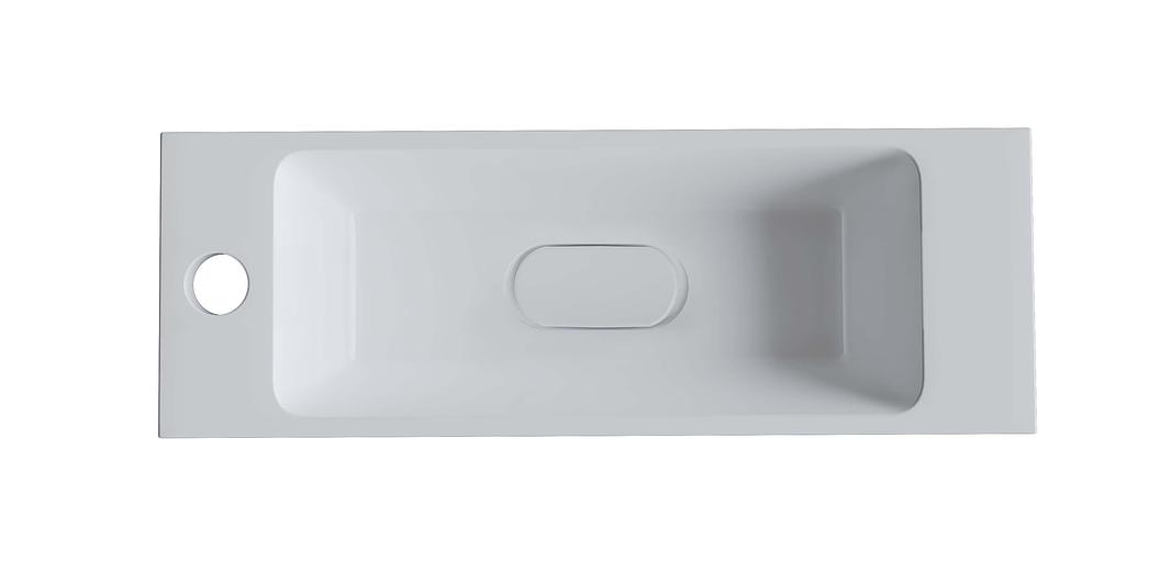 Раковина для ванной полувстраиваемая Uperwood Modul 60 см, белая глянцевая фото 7
