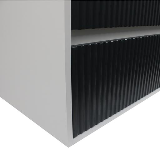 Тумба под раковину для ванной Uperwood Next подвесная, 80 см, белая/графит, 2 ящика фото 7