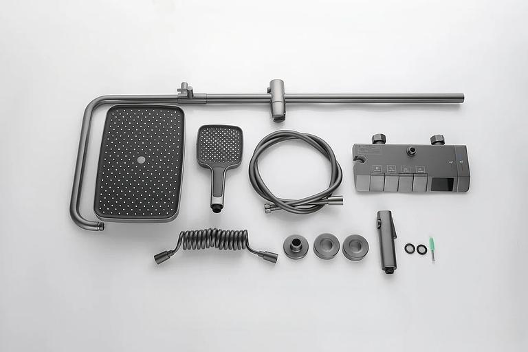 Душевая стойка JSD (S-2002) с электронным табло температуры ОПТ фото 5