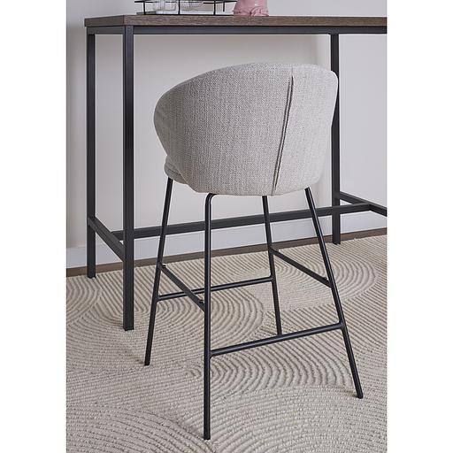 Стул полубарный Comfy, рогожка, топленое молоко фото 7