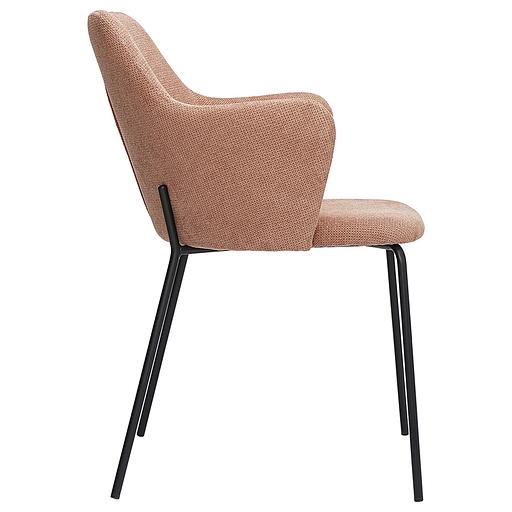 Стул Dwight, фактурный шенилл, коралловый фото 2