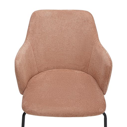 Стул Dwight, фактурный шенилл, коралловый фото 5