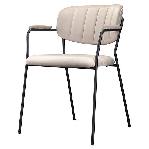 Стул Eirill, велюр, серо-бежевый фото 1