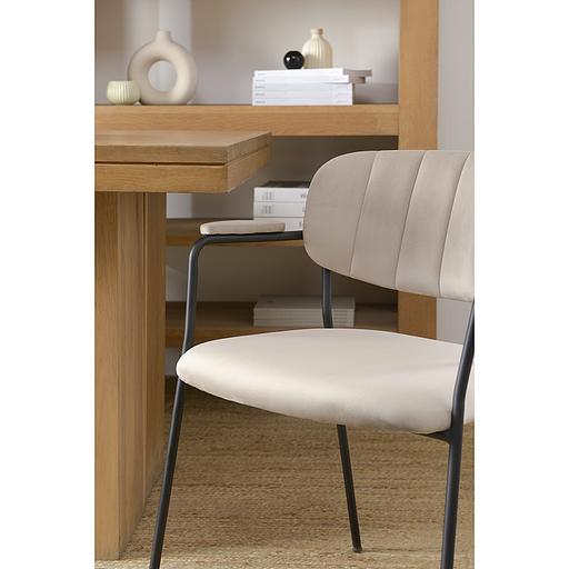 Стул Eirill, велюр, серо-бежевый фото 2