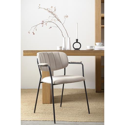 Стул Eirill, велюр, серо-бежевый фото 4