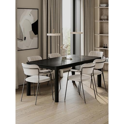 Стул Eirill, велюр, серо-бежевый фото 6