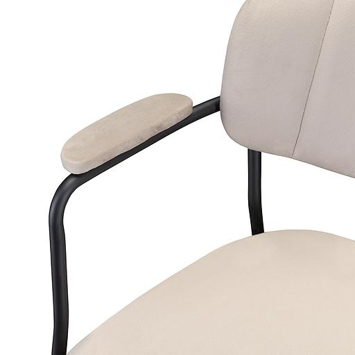 Стул Eirill, велюр, серо-бежевый фото 7