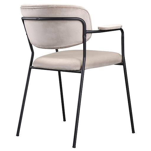 Стул Eirill, велюр, серо-бежевый фото 8