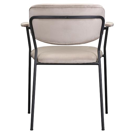 Стул Eirill, велюр, серо-бежевый фото 9