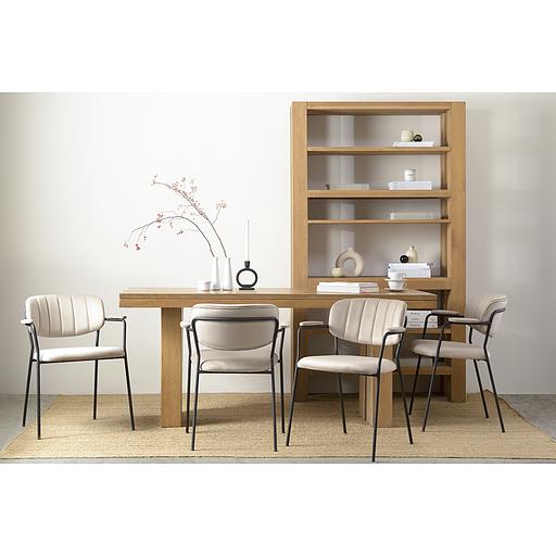 Стул Eirill, велюр, серо-бежевый фото 10