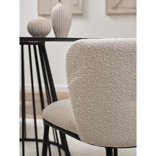 Стул Foggy, букле, молочный фото 9