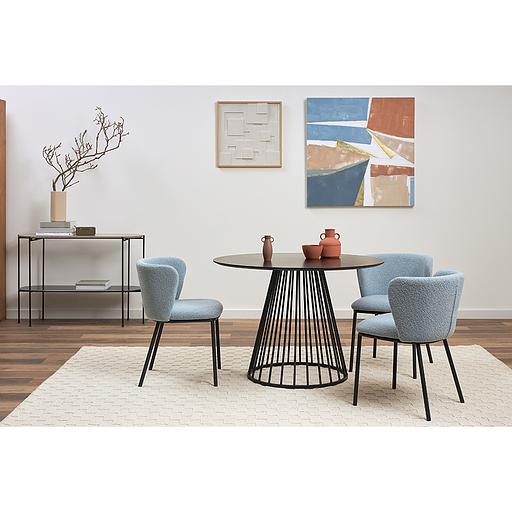 Стул Foggy, букле, голубая пудра фото 5