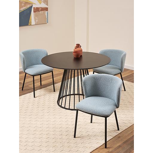 Стул Foggy, букле, голубая пудра фото 6