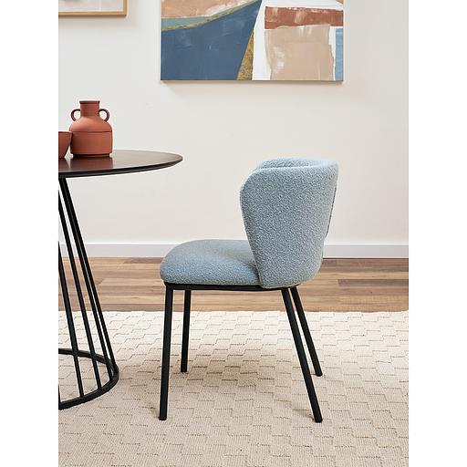 Стул Foggy, букле, голубая пудра фото 7