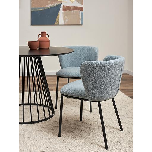 Стул Foggy, букле, голубая пудра фото 8