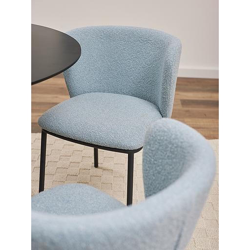 Стул Foggy, букле, голубая пудра фото 9