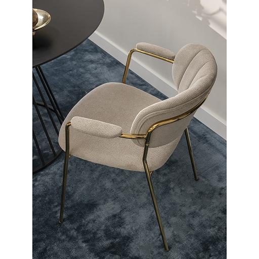 Стул Eirill, шенилл, серый фото 4