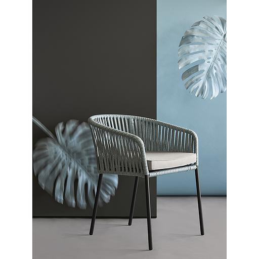 Стул Reed, черный/серо-голубой фото 6