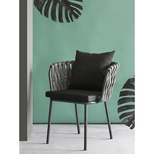 Стул Braid, серый/черный фото 6