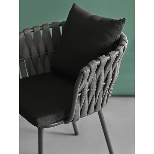 Стул Braid, серый/черный фото 9
