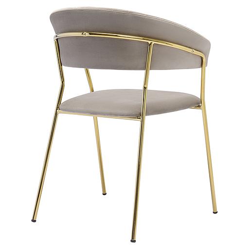 Стул Stefany, велюр, серый фото 4