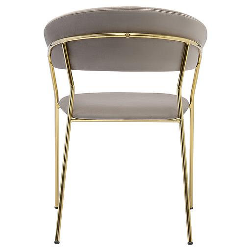 Стул Stefany, велюр, серый фото 5