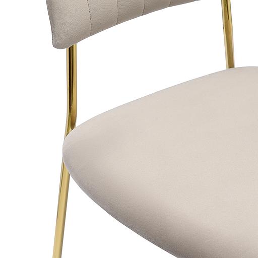 Стул Stefany, велюр, серый фото 7